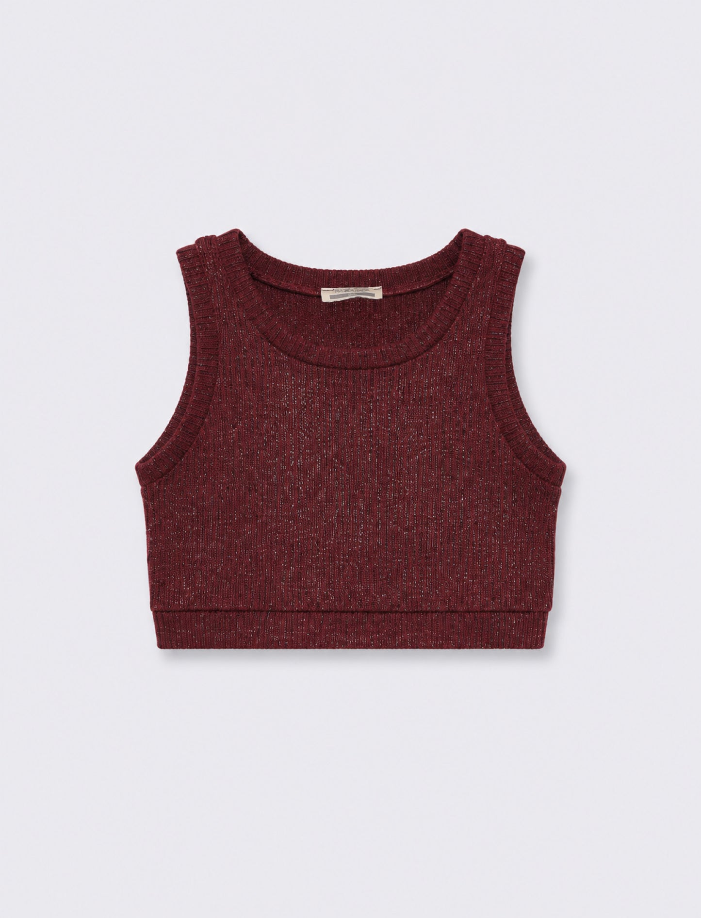 Gilet in maglia da bambina. - Bordeaux