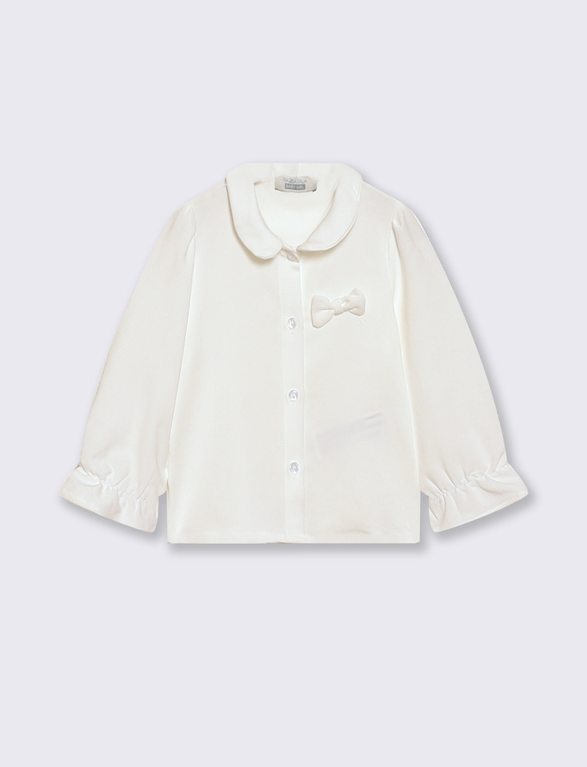 Camicia con fiocchetto - Bianco