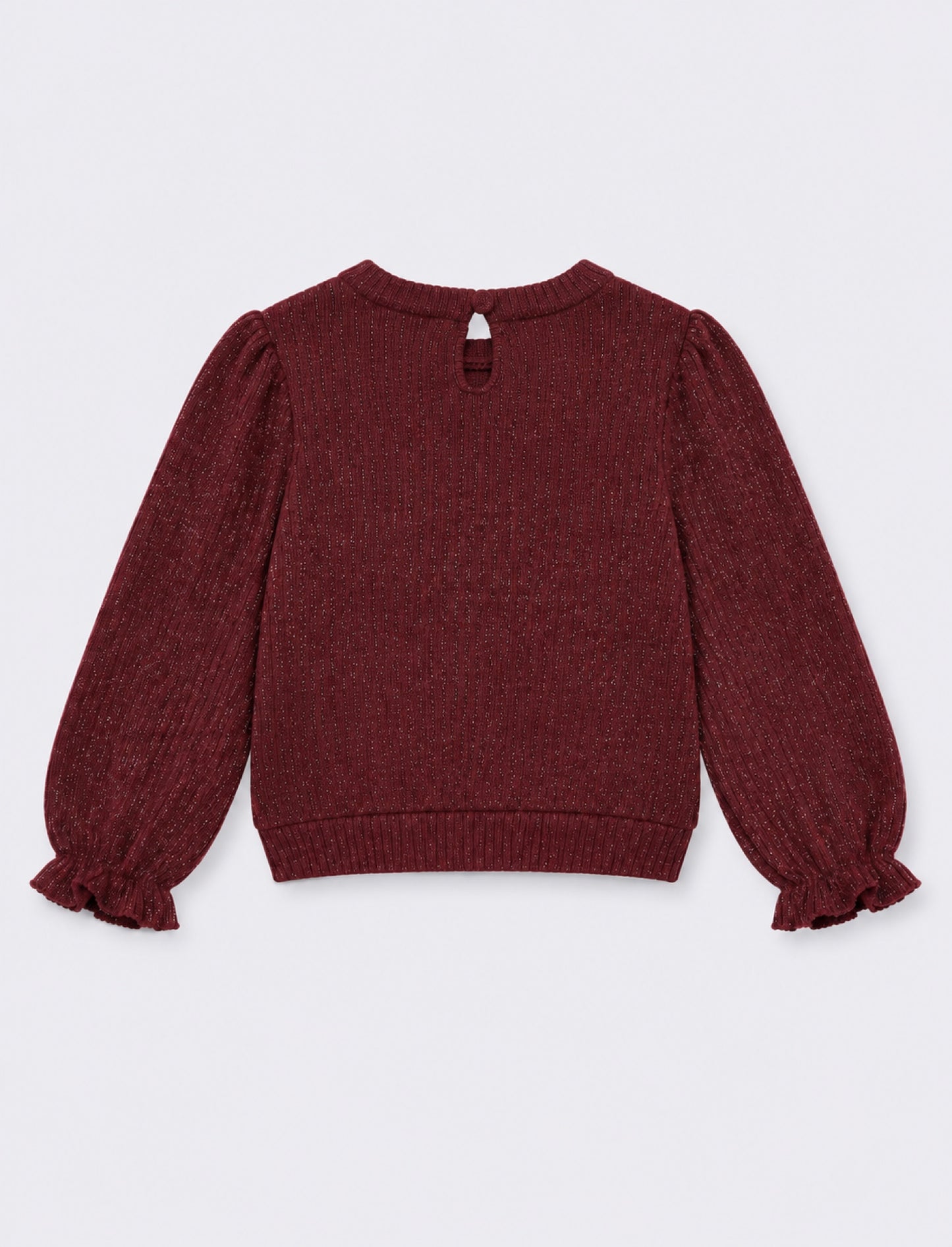 Maglia con fiocchetto - Bordeaux