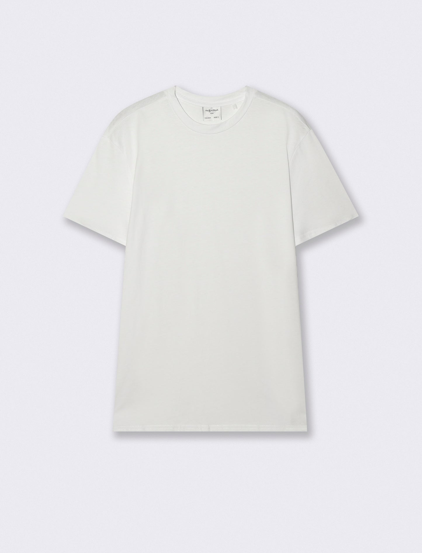 T-SHIRT BASIC COTONE PREMIUM REGULAR FIT - Bianco