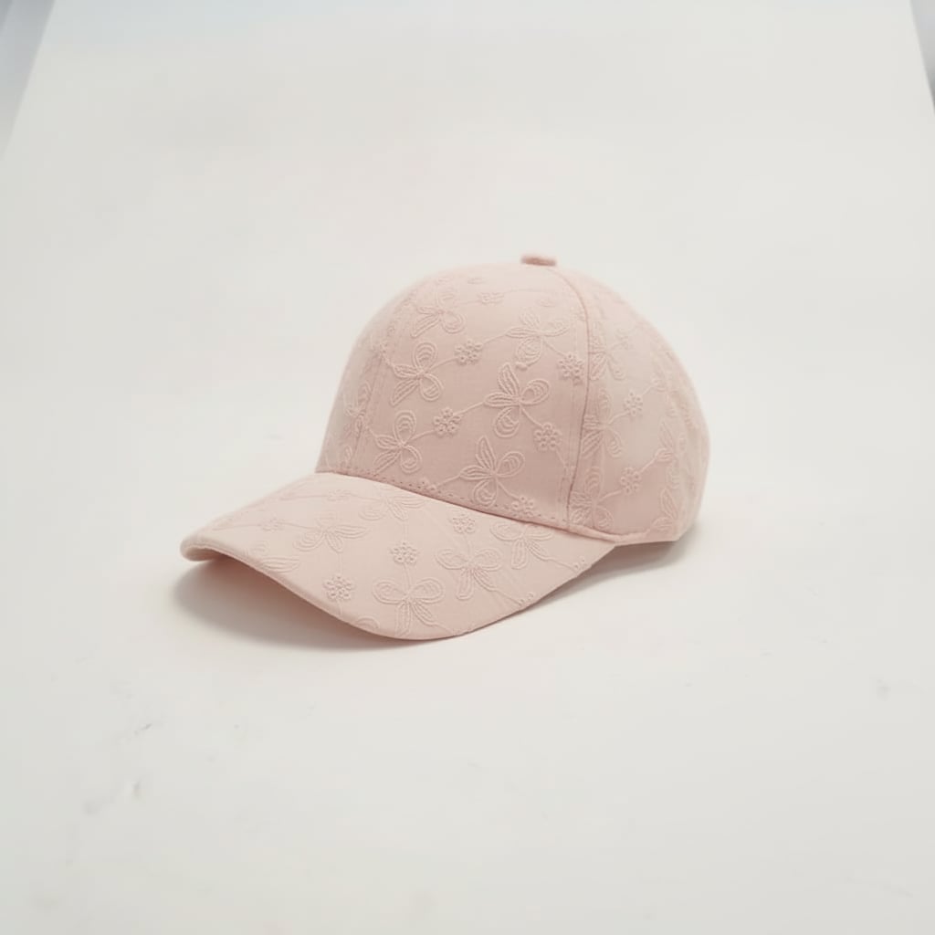 Cappello bambina pizzo - Rosa