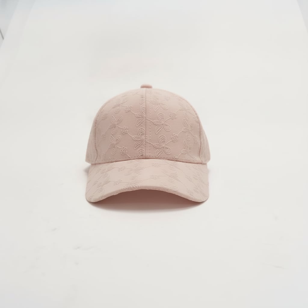 Cappello bambina pizzo - Rosa