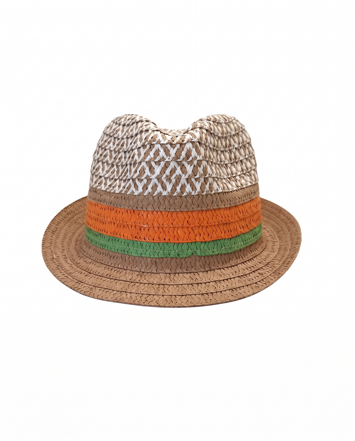Cappello bambino in paglia bicolor - Beige