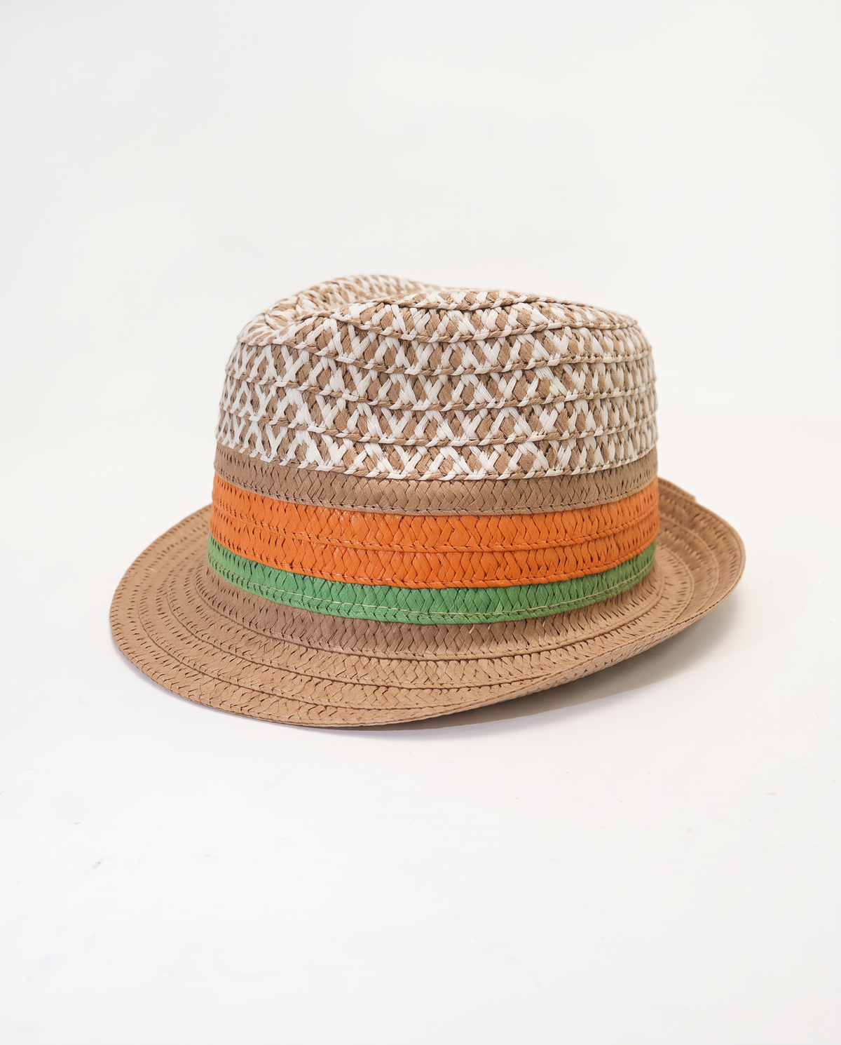 Cappello bambino in paglia bicolor - Beige