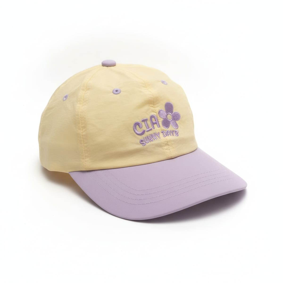 Cappello bambina baseball nylon bicolor - Lilla