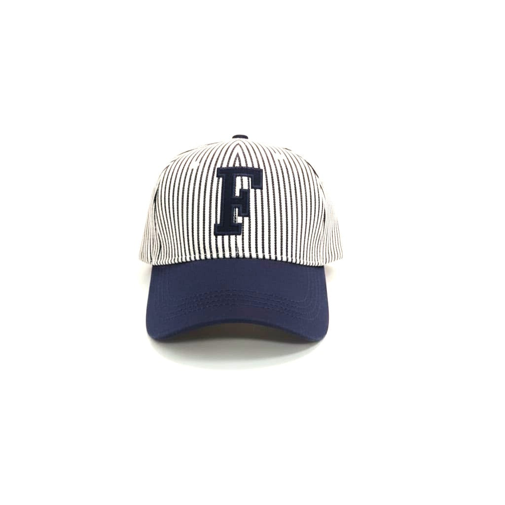 Cappello bambino baseball con lettera a righe - var 3