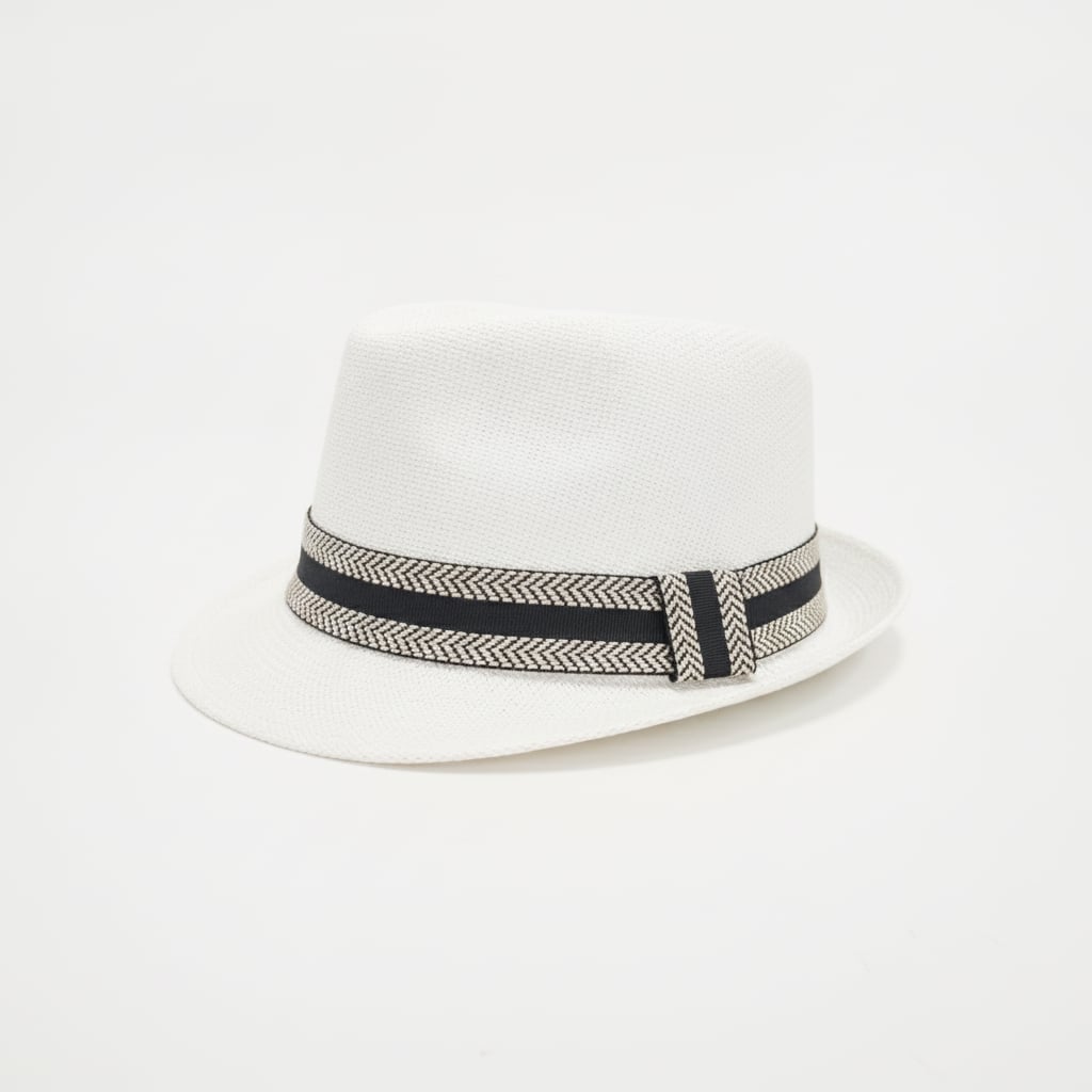 Cappello carta con fascia bambino - Bianco