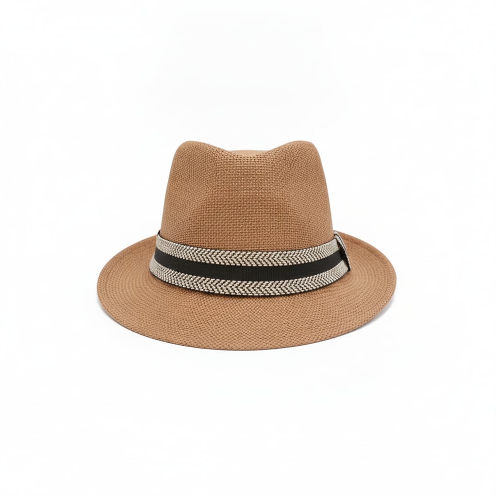 Cappello carta con fascia bambino - Beige