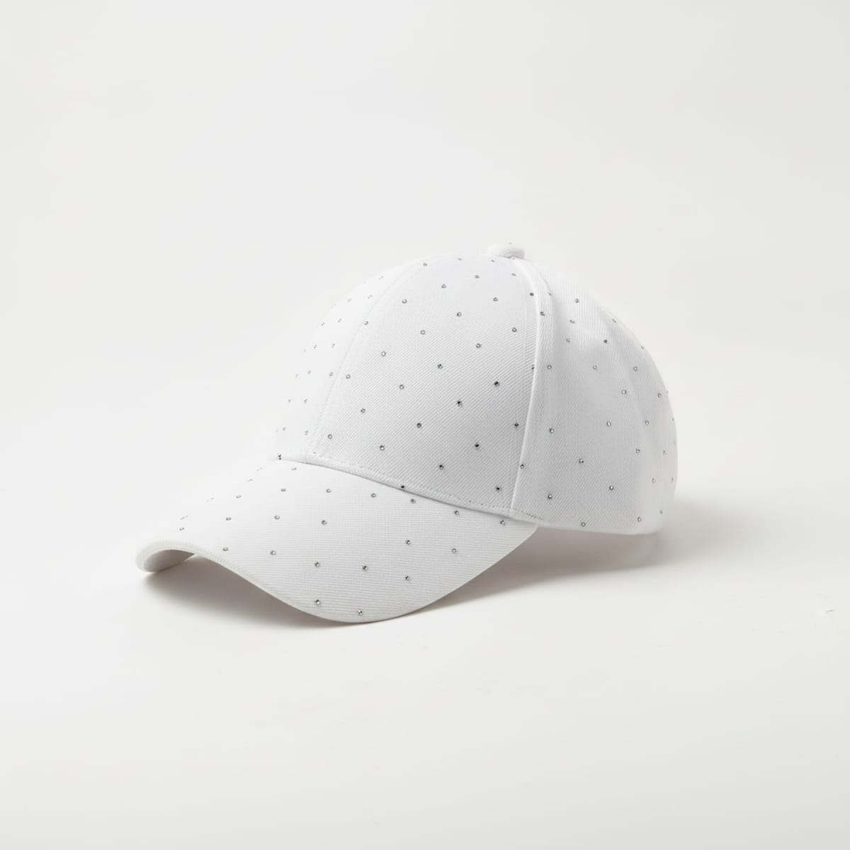 Cappello bambina baseball strass - Bianco