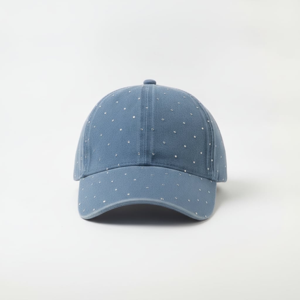 Cappello bambina baseball strass - Denim