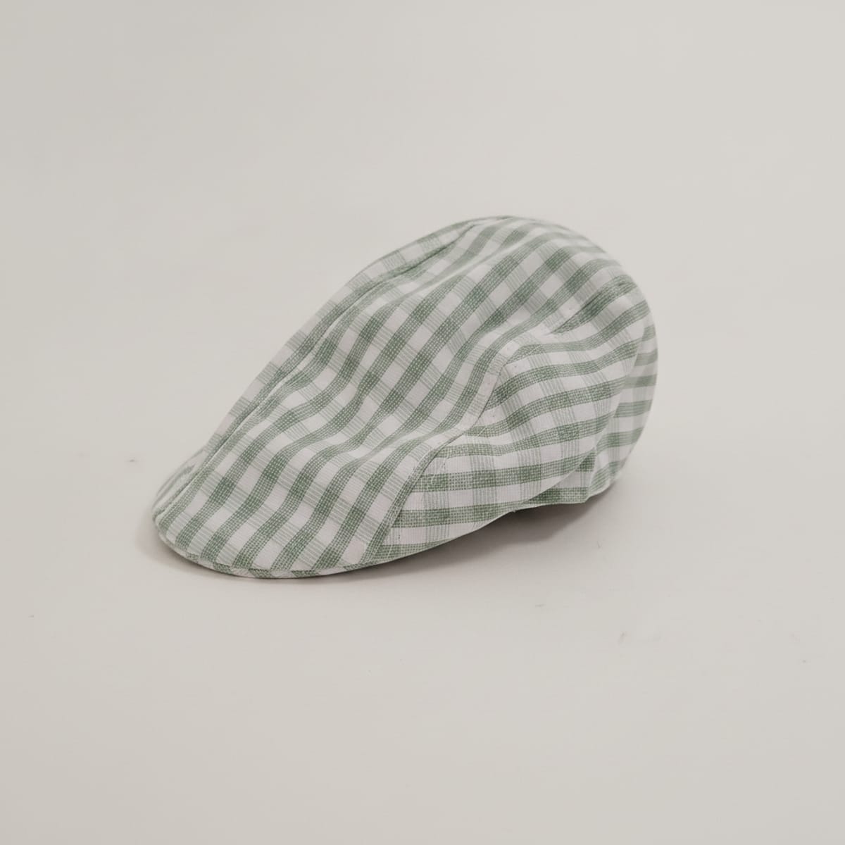 Coppola bambino vichy sfoderata - Verde
