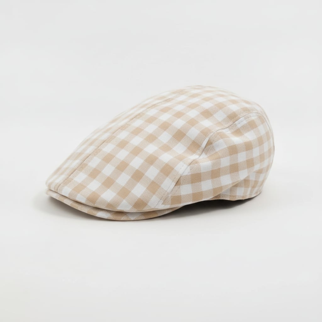 Coppola bambino vichy sfoderata - Beige