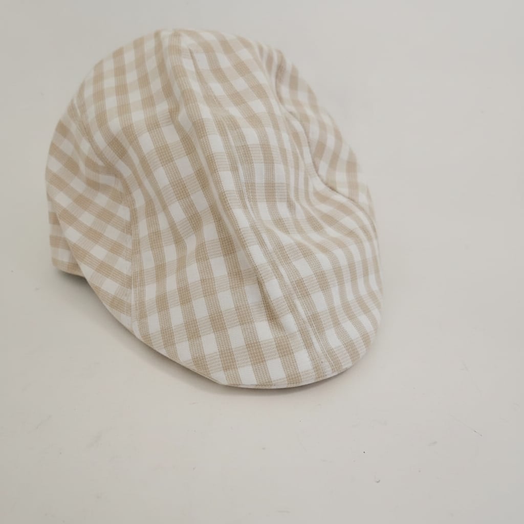 Coppola bambino vichy sfoderata - Beige