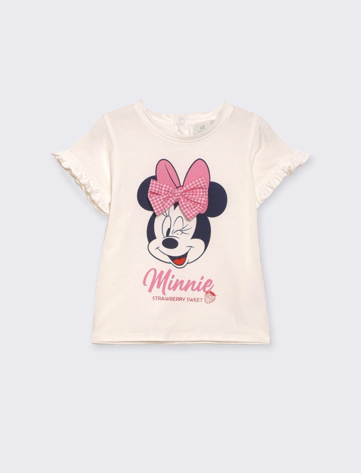 Maglietta Minnie con rouches - Bianco latte