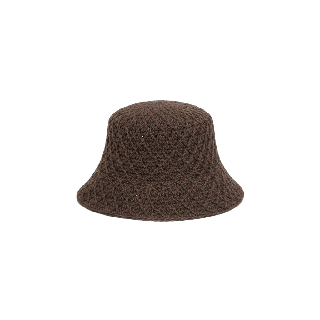 Cappello donna cuffietta crochet basica - Moro