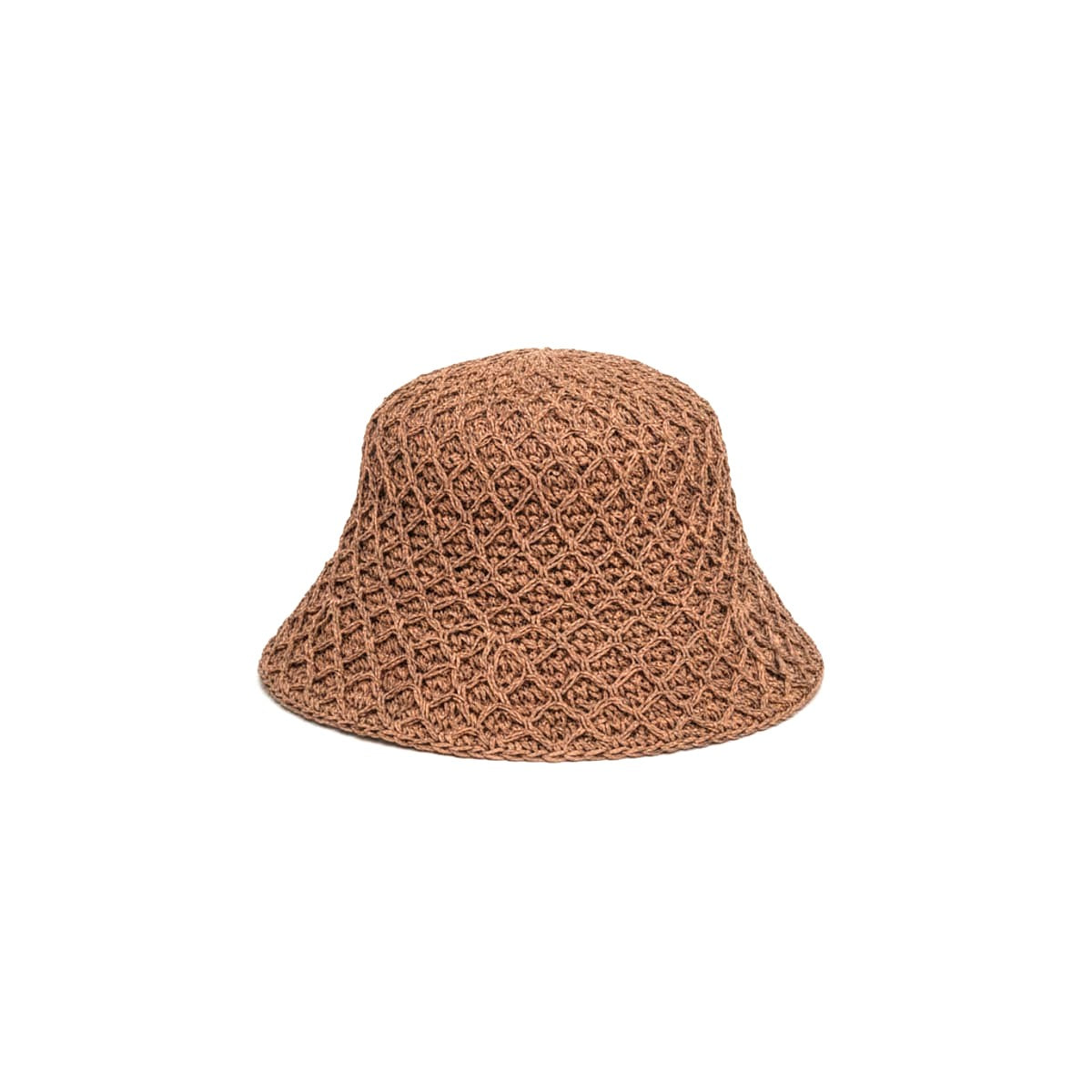 Cappello donna cuffietta crochet basica - Beige