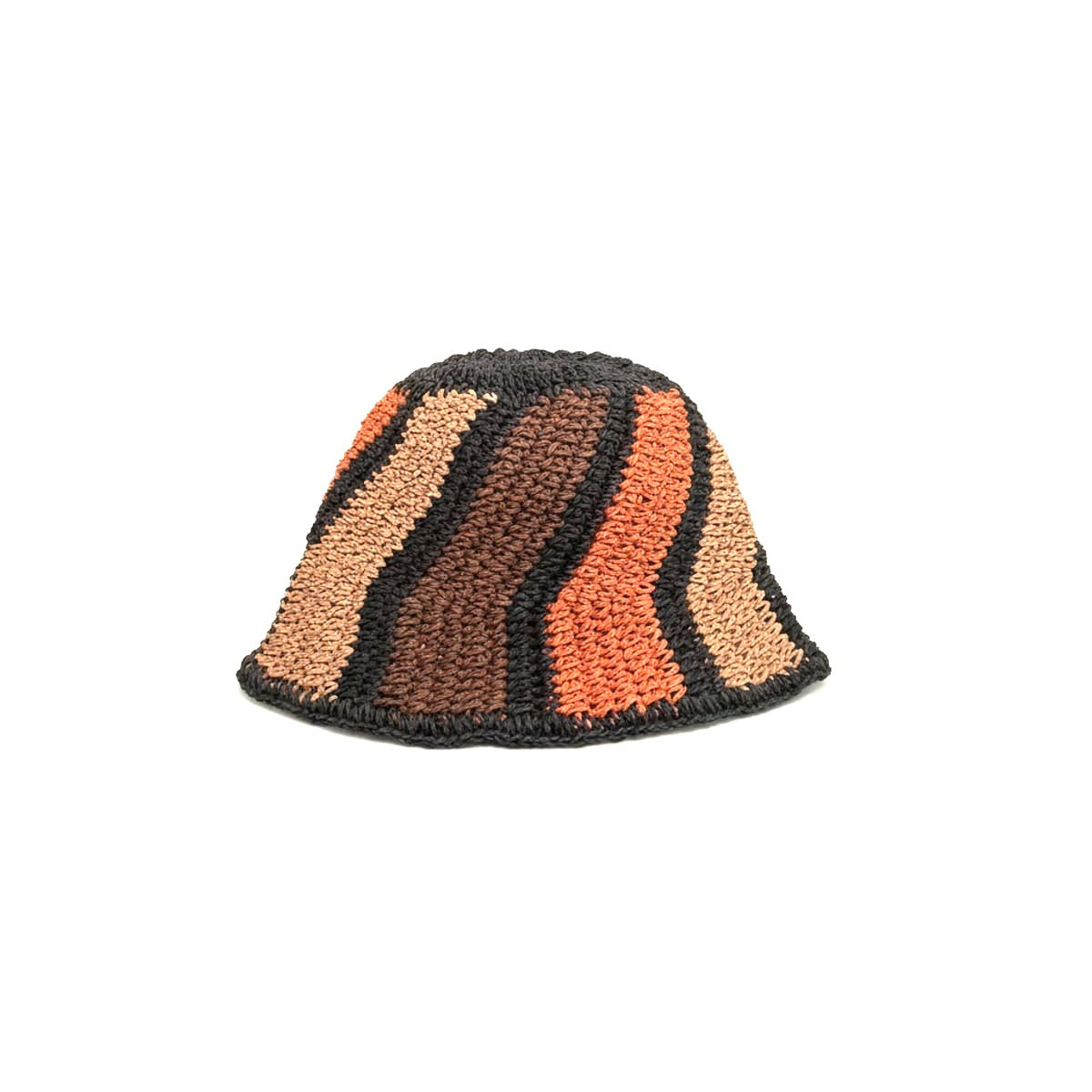 Cappello donna pescatore crochet righe - Multicolore