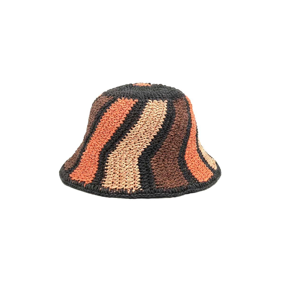 Cappello donna pescatore crochet righe - Multicolore