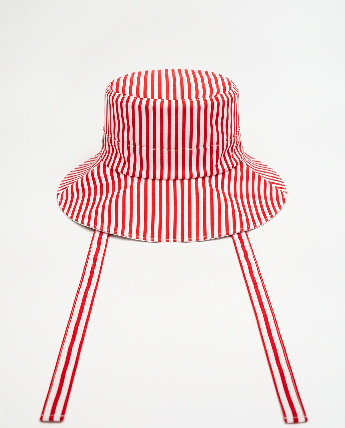 Cappello donna tessuto pescatore double face - Rosso