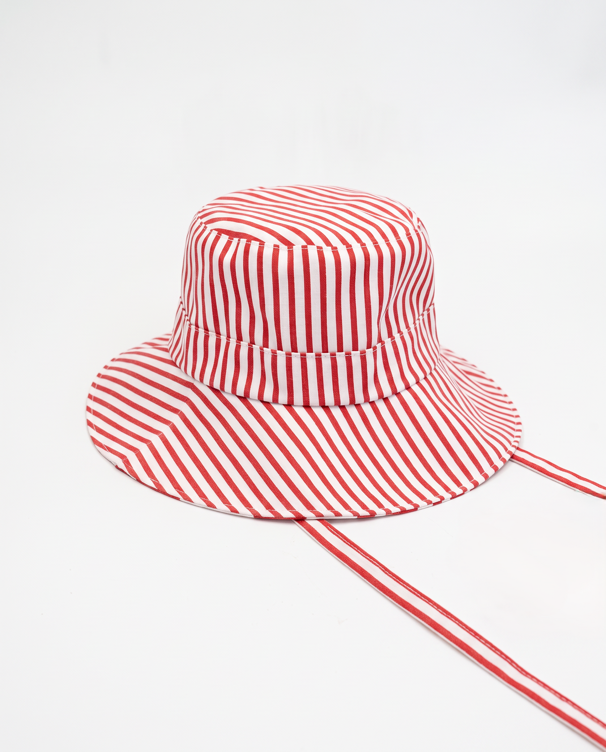 Cappello donna tessuto pescatore double face - Rosso