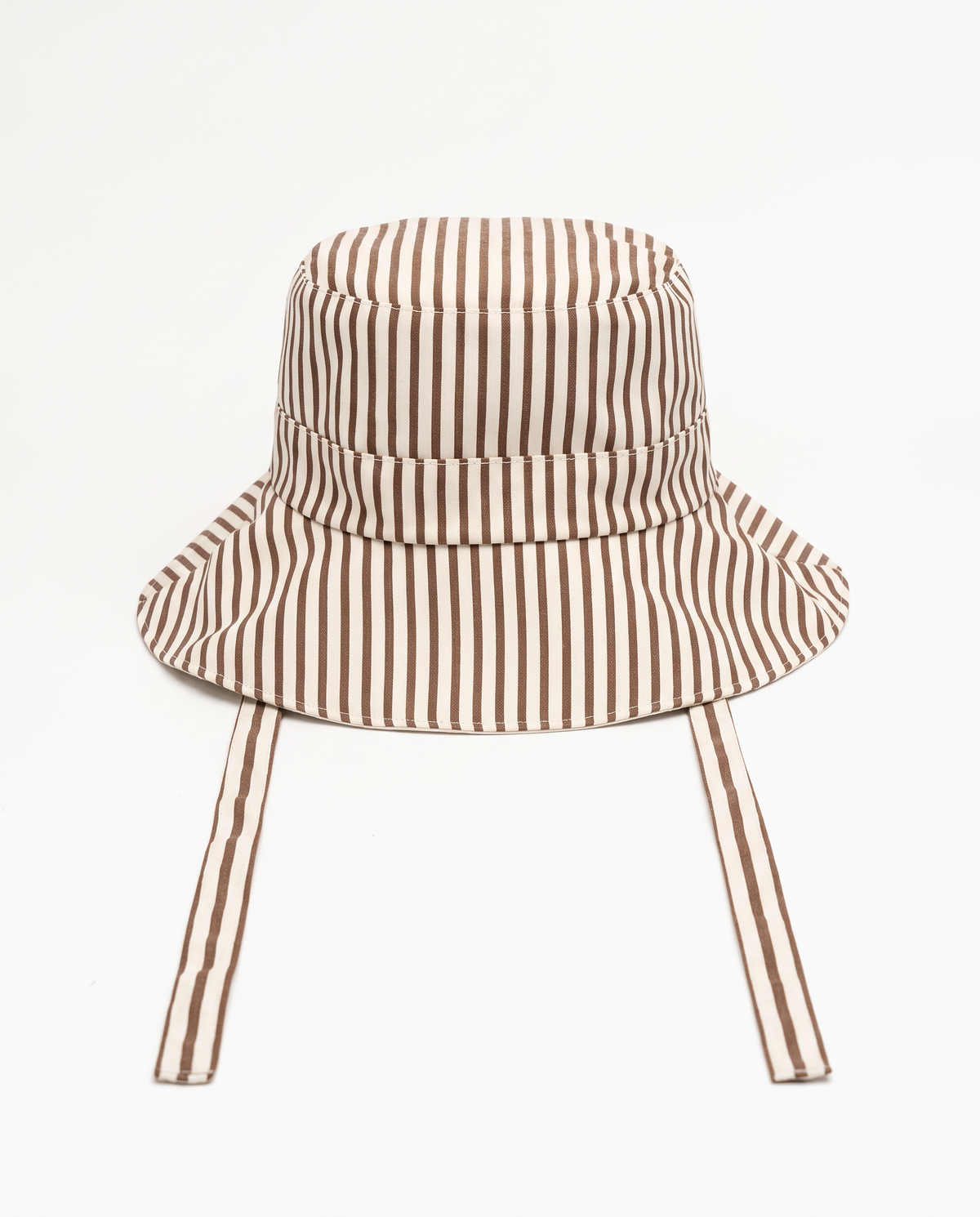 Cappello donna tessuto pescatore double face - Moro