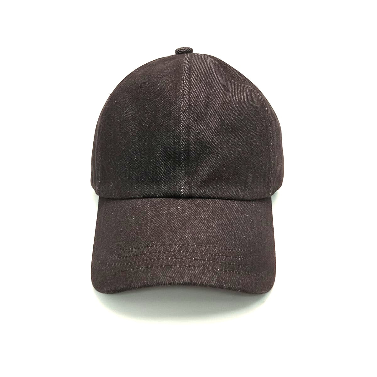 Cappello donna baseball denim - Nero