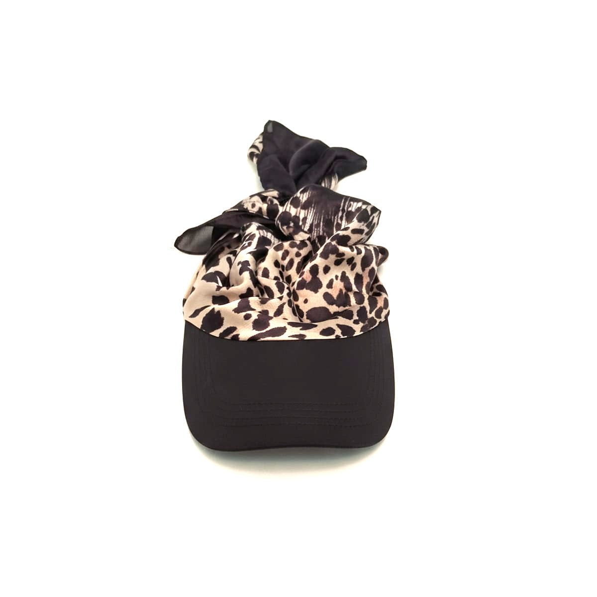 Cappello donna bandana stampato con visiera - Leopardato