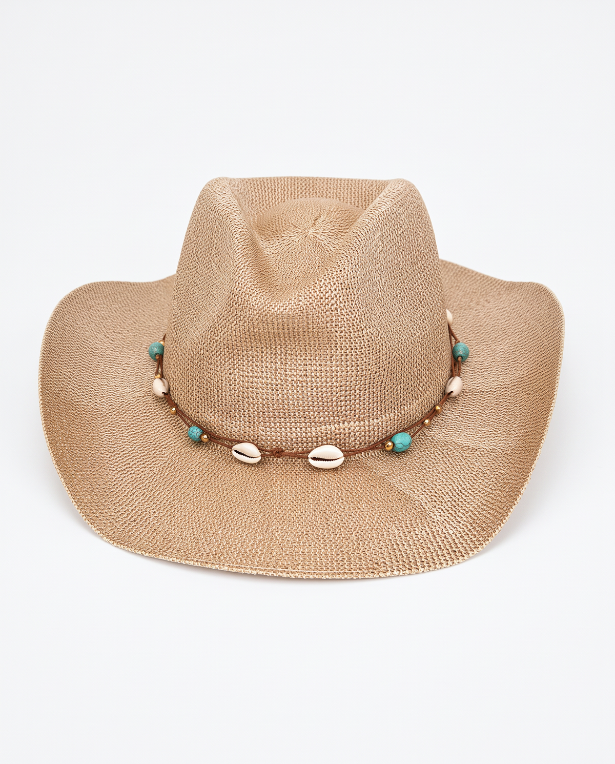 Cappello donna cowboy micropaillettes - Beige