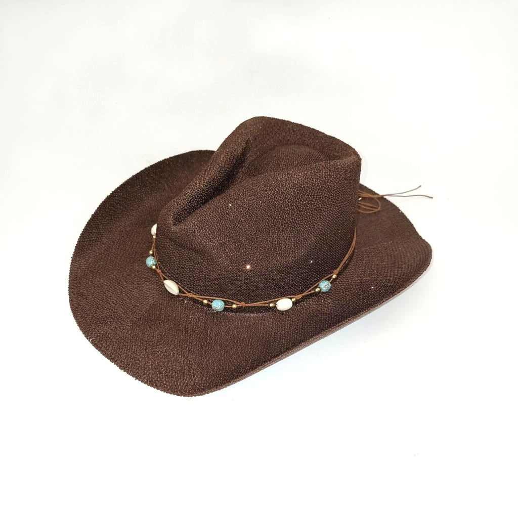 Cappello donna cowboy micropaillettes - Moro