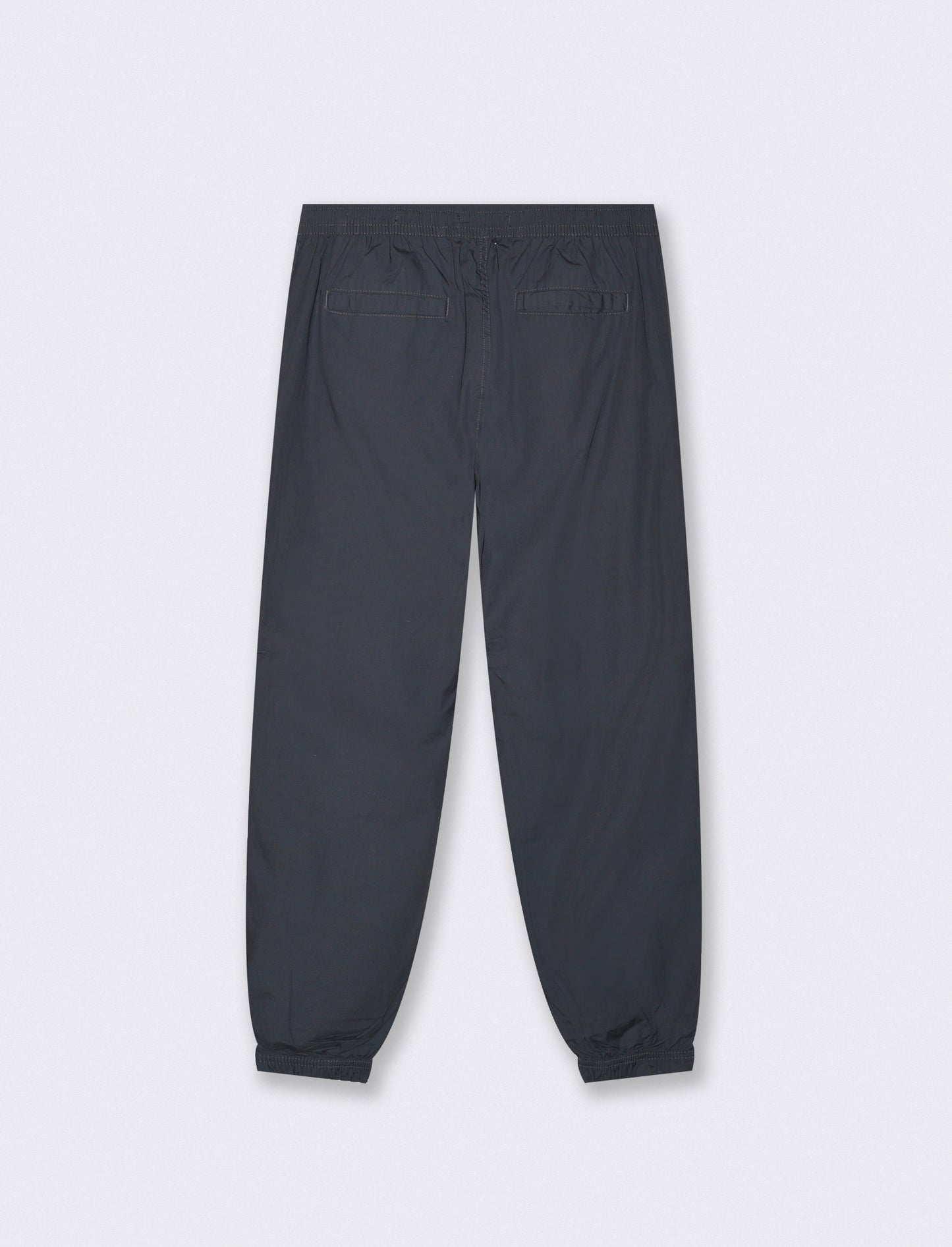 Cotton Jogger Pants with Elastic Waistband - Blue