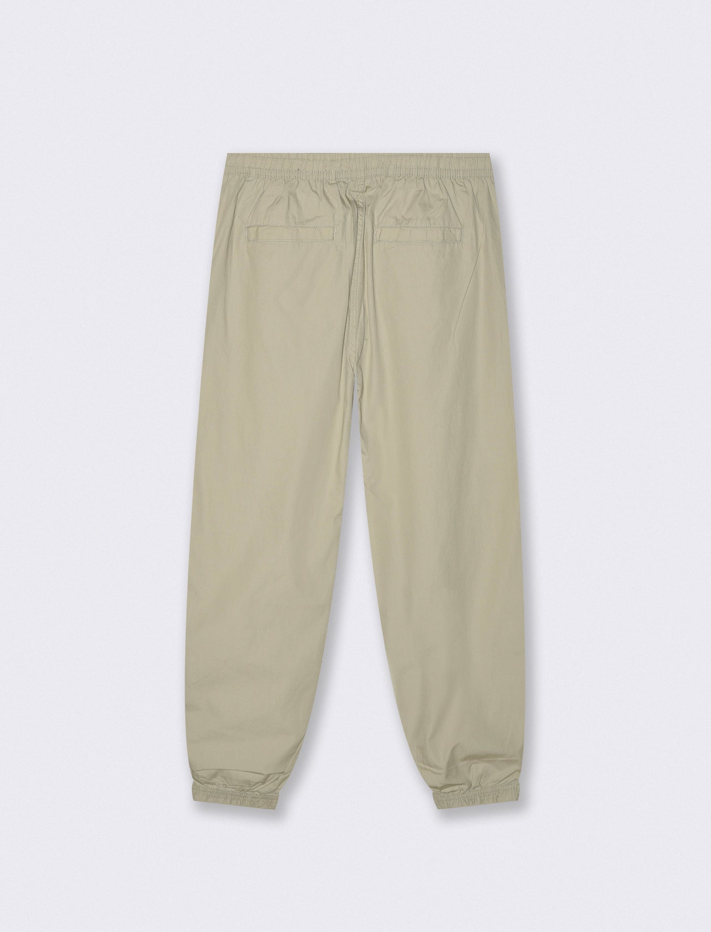 Pantaloni Jogger in Cotone con Vita Elastica - Grigio stone