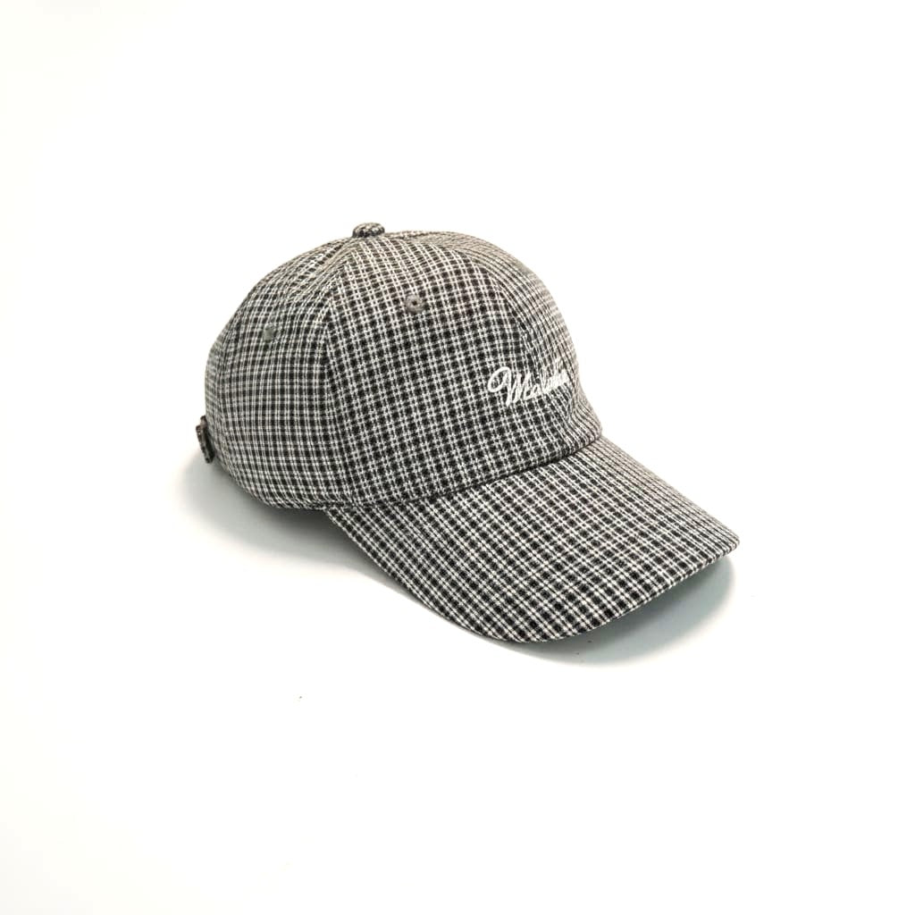 Cappello uomo baseball quadretti ricamo - Verde