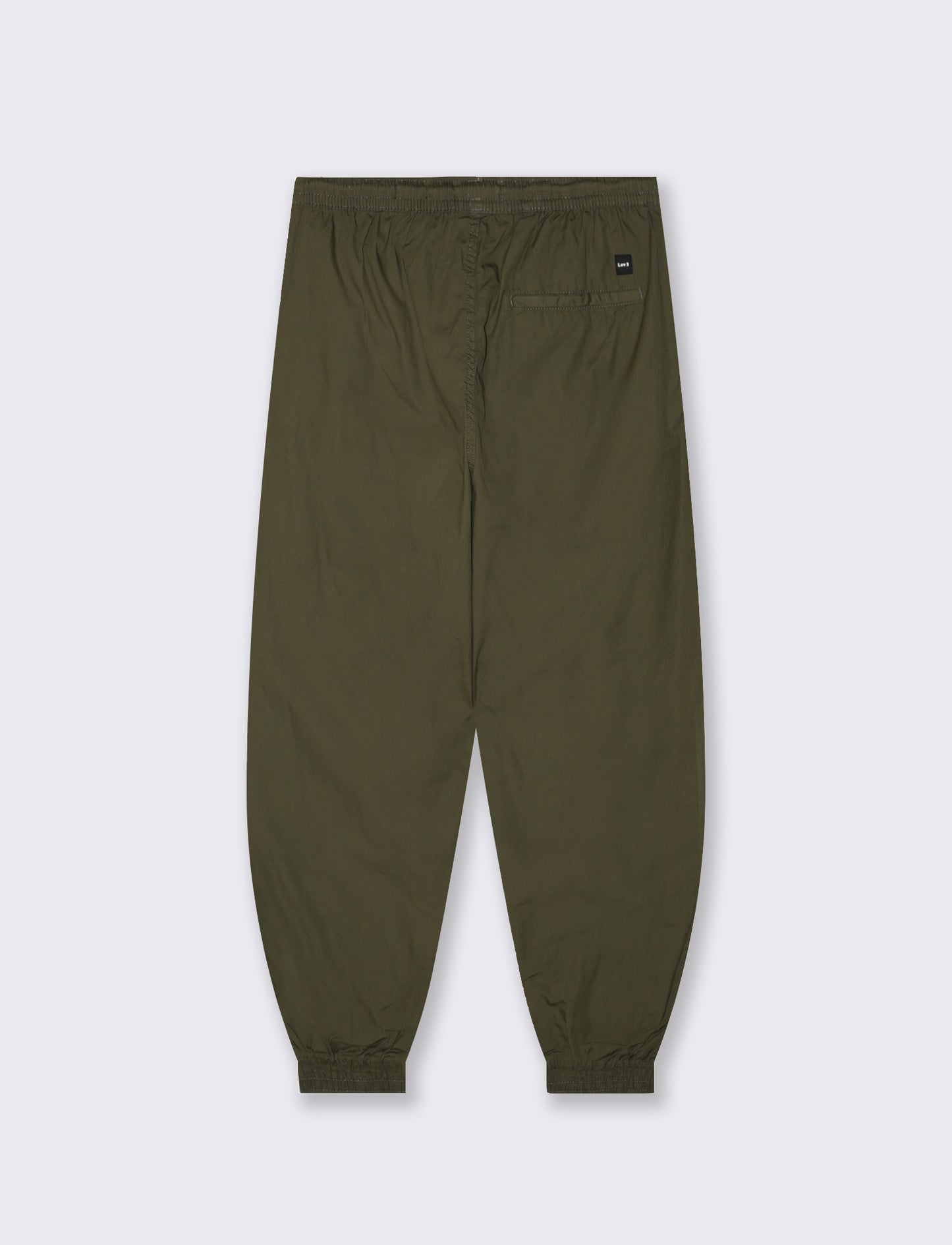 Pantaloni Jogger in Cotone con Laccio - Verde militare