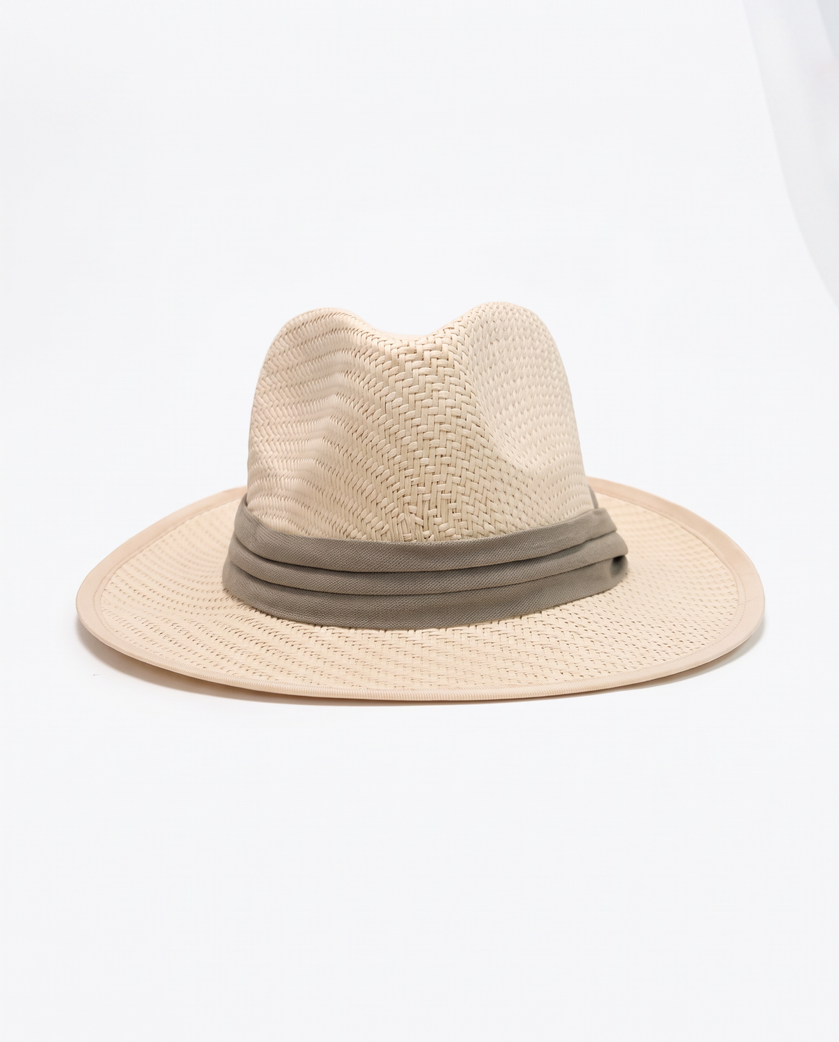 Cappello uomo modello panama con fascia - Verde