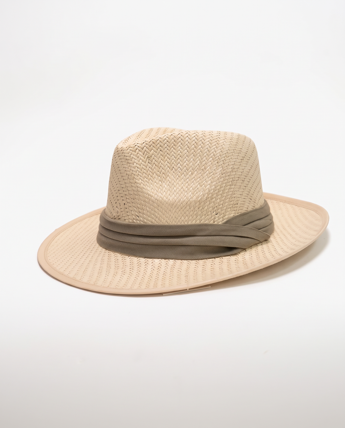 Cappello uomo modello panama con fascia - Verde