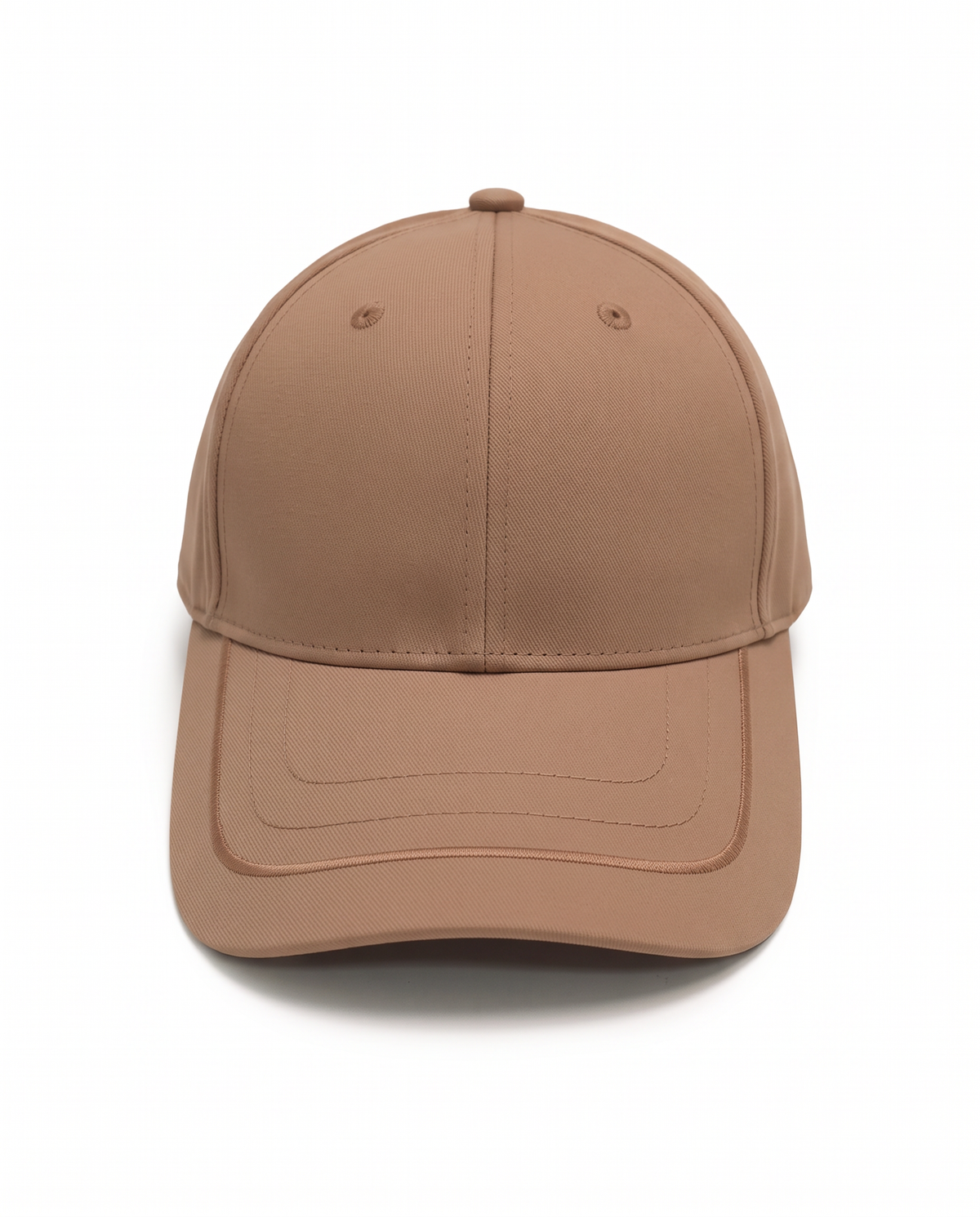 Cappello uomo baseball visiera con linee - Grigio fango