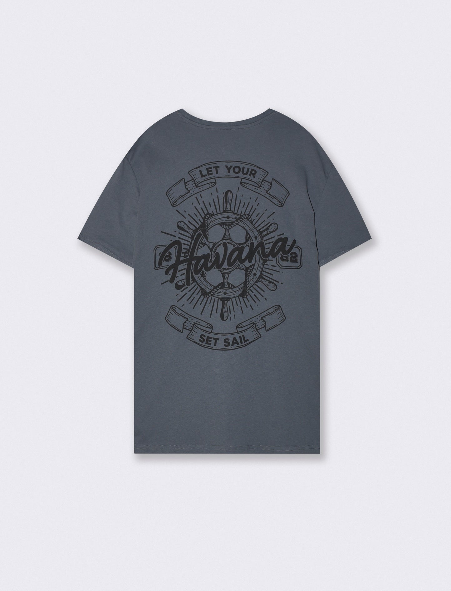 T-shirt cotone con stampa a contrasto - Avion