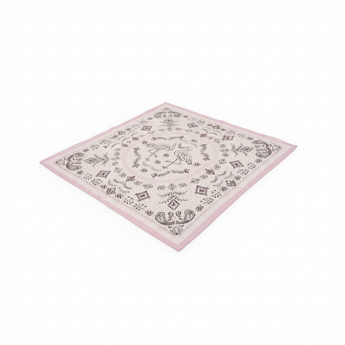 Foulard donna quadrato stampa - Rosa