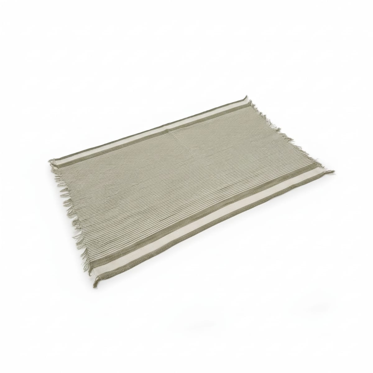 Foulard uomo righe piccole - Verde