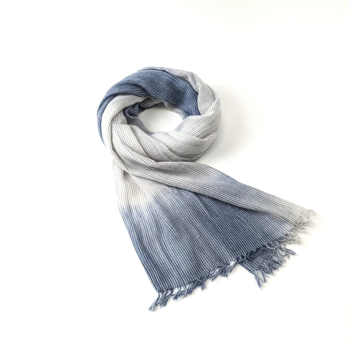 Foulard uomo righe colorate 57x170cm - Blu