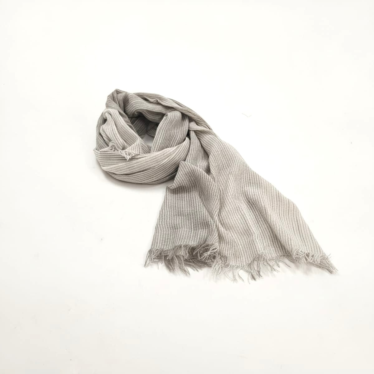 Foulard uomo righe colorate 57x170cm - Beige
