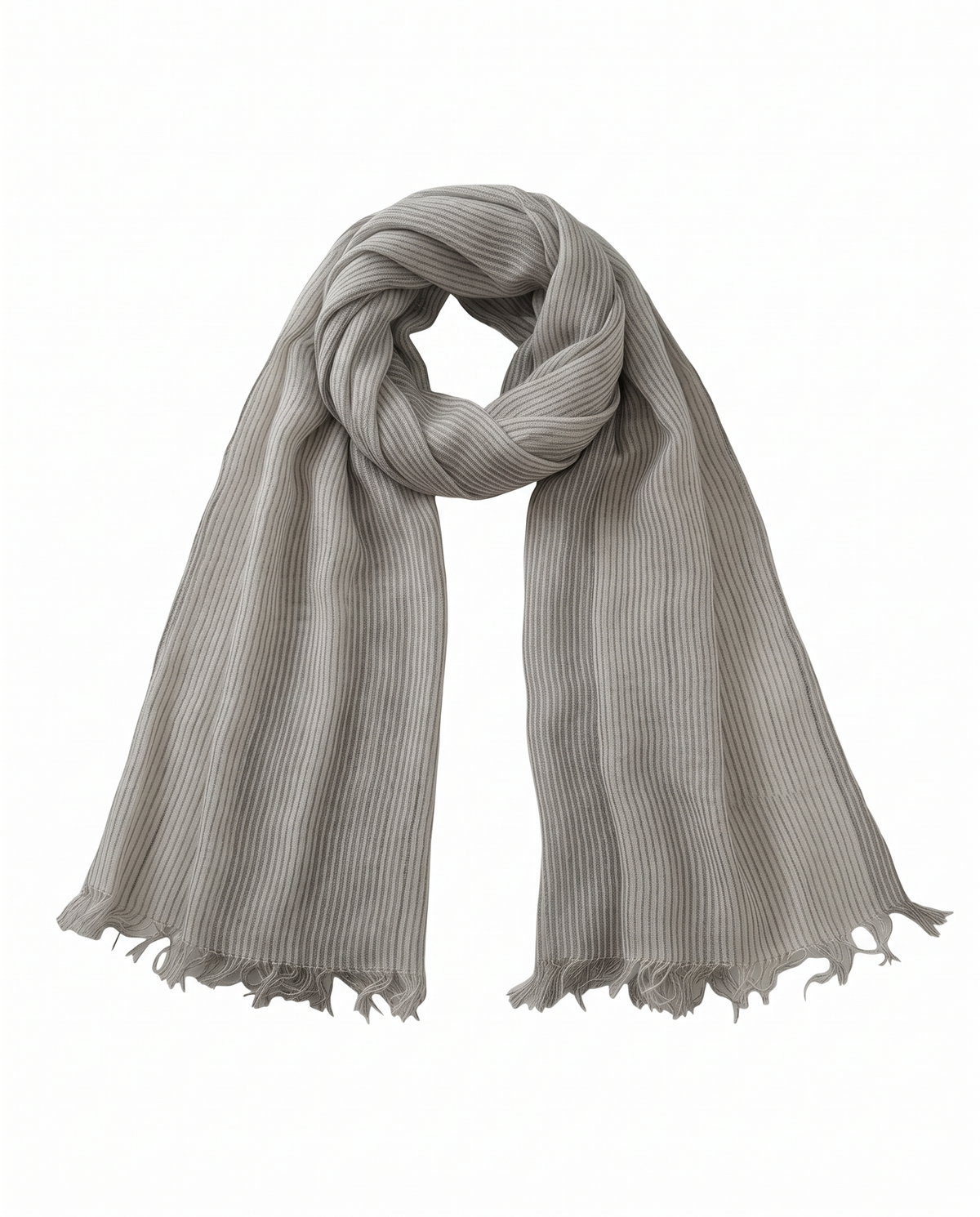 Foulard uomo righe colorate 57x170cm - Beige
