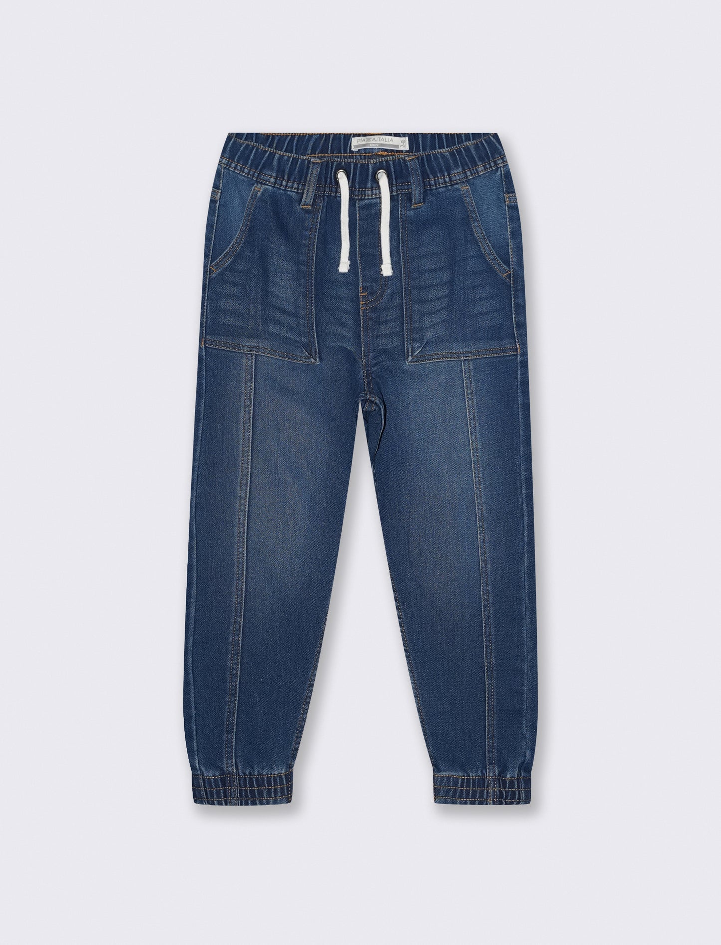 Stretch denim joggers for a casual style - Blue