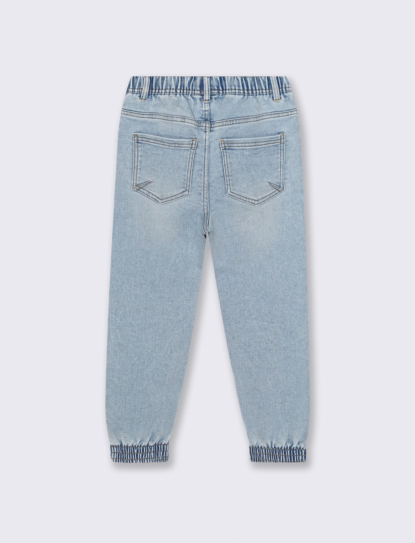 Jogger denim elastico per stile casual - Denim chiaro