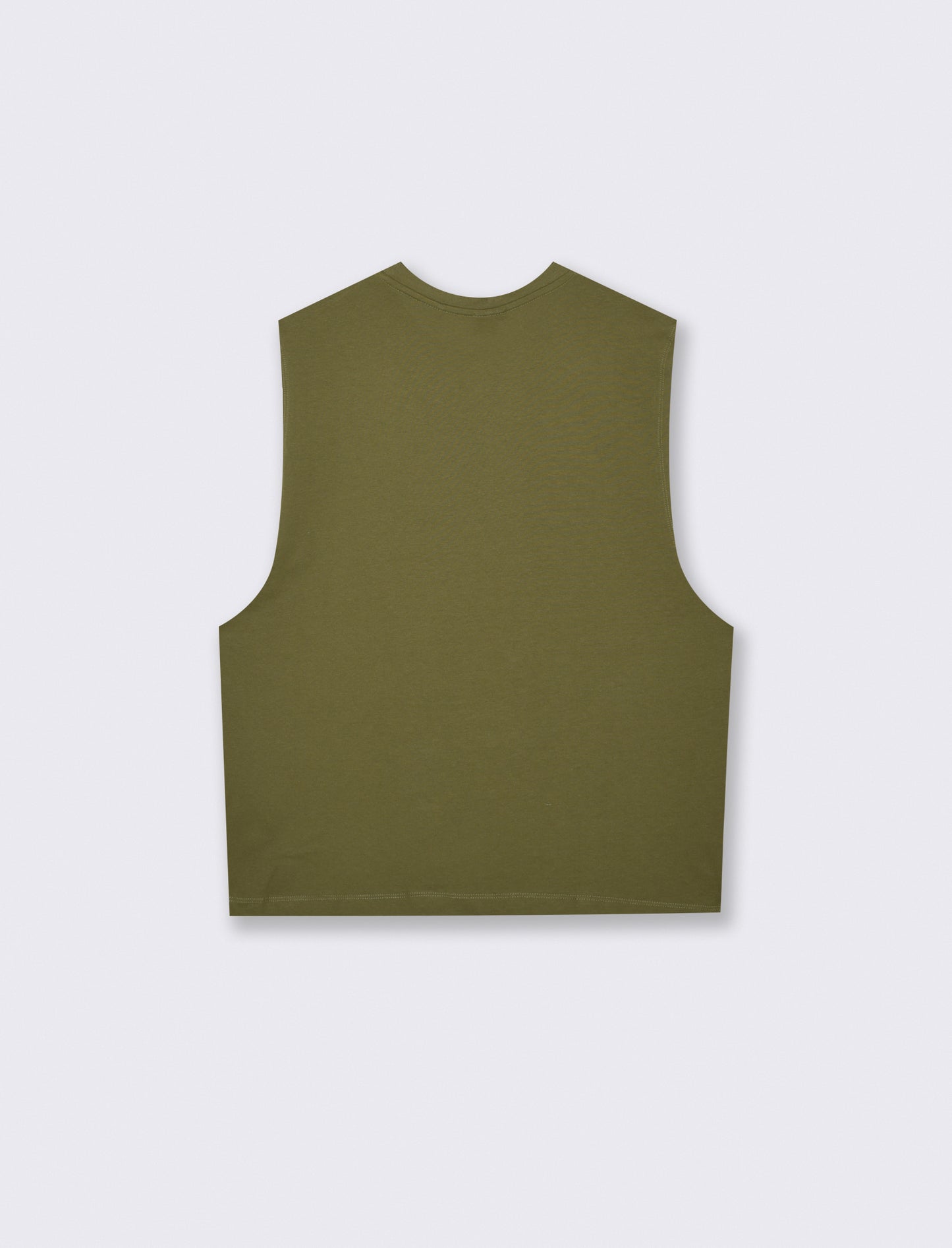 Wide sleeveless t-shirt - Green