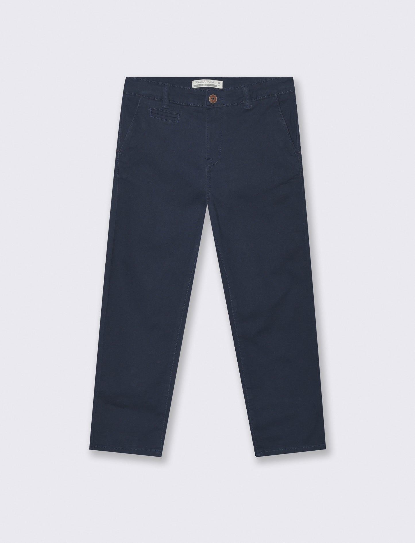 Pantaloni in cotone con tasche pratiche - Blu