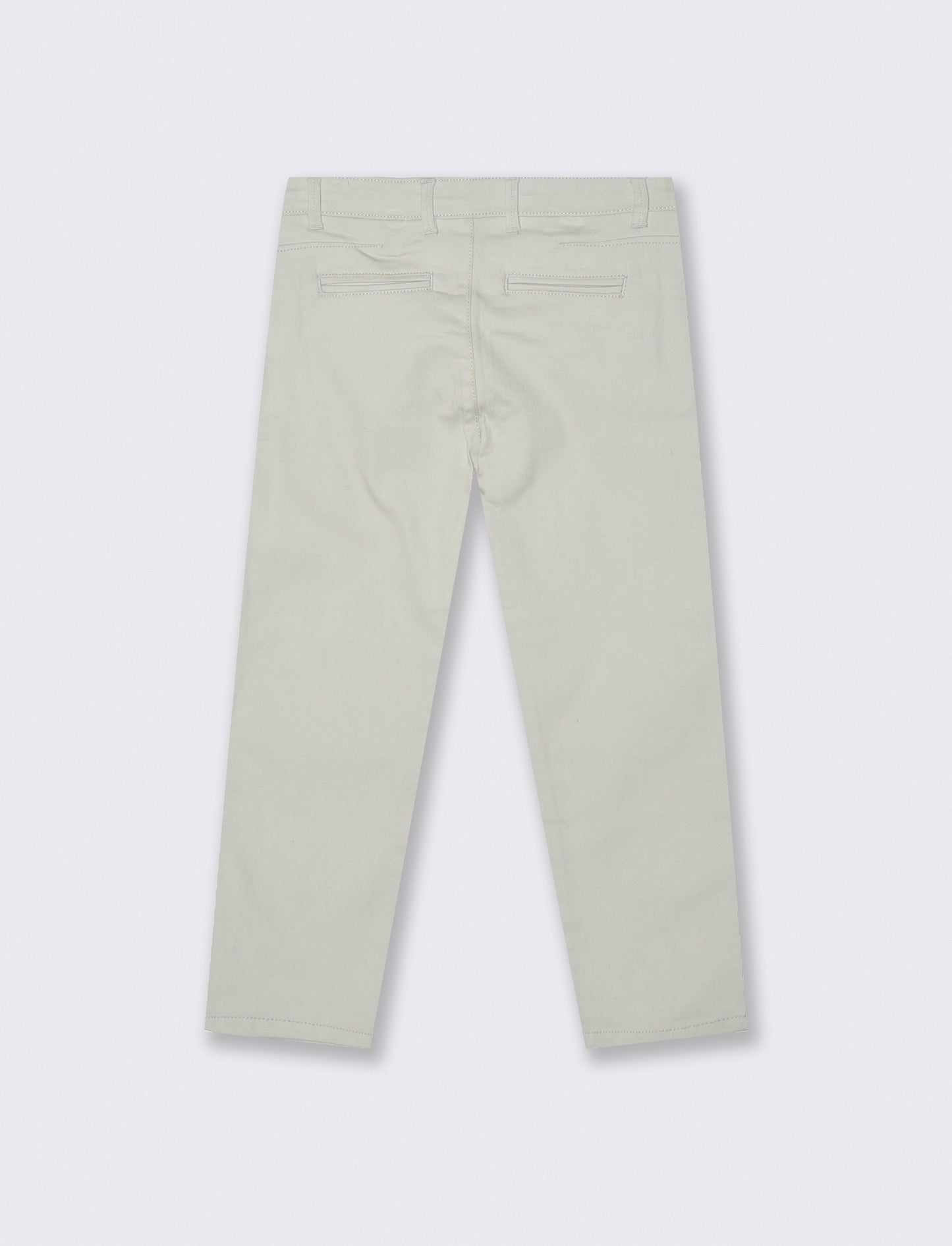 Pantaloni in cotone con tasche pratiche - Grigio ghiaccio