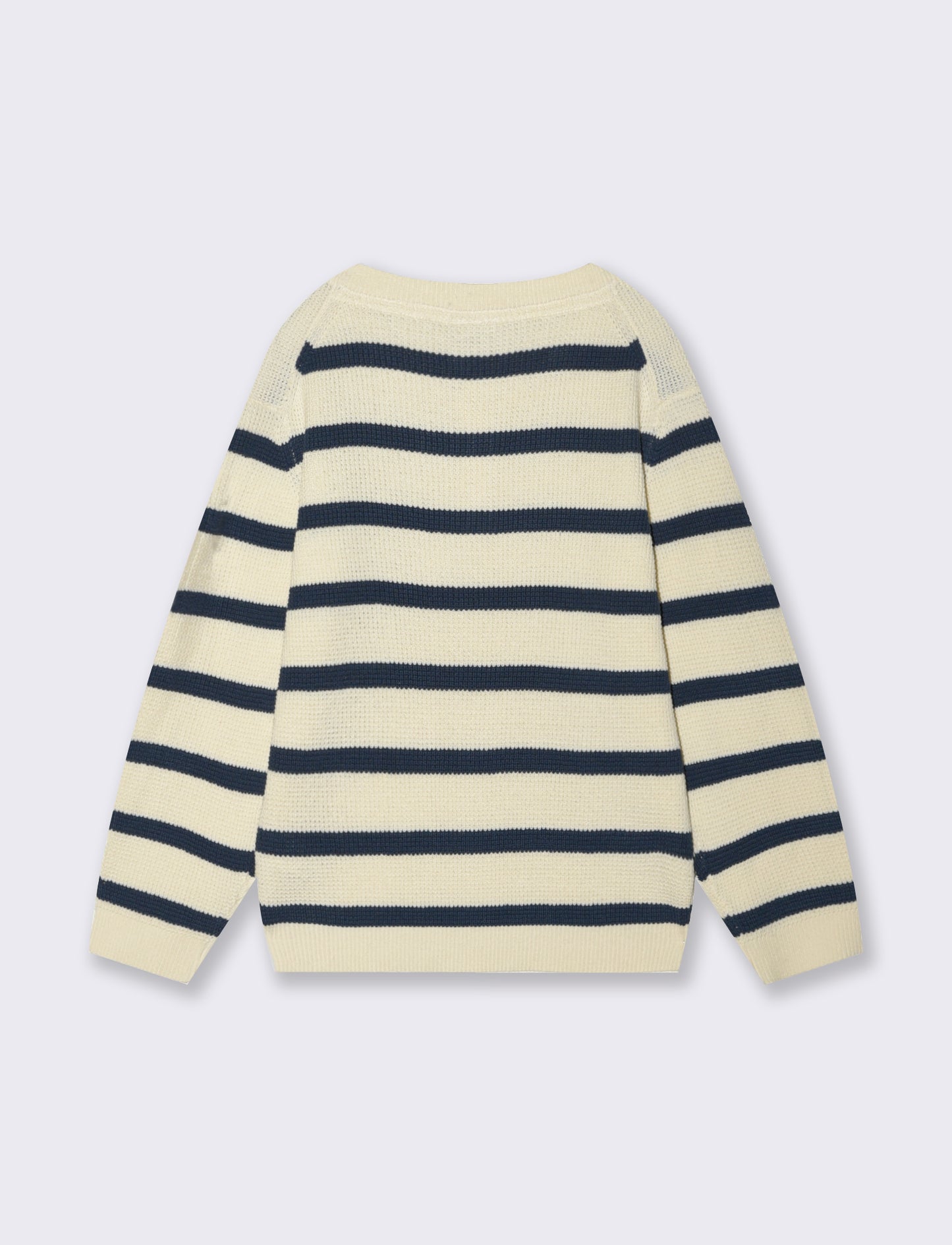 Maglia girocollo in cotone morbido e moderno - Righe