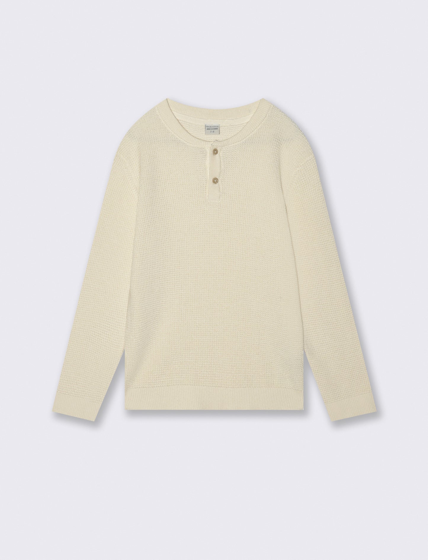 Soft and Modern Cotton Crewneck Sweater - Beige