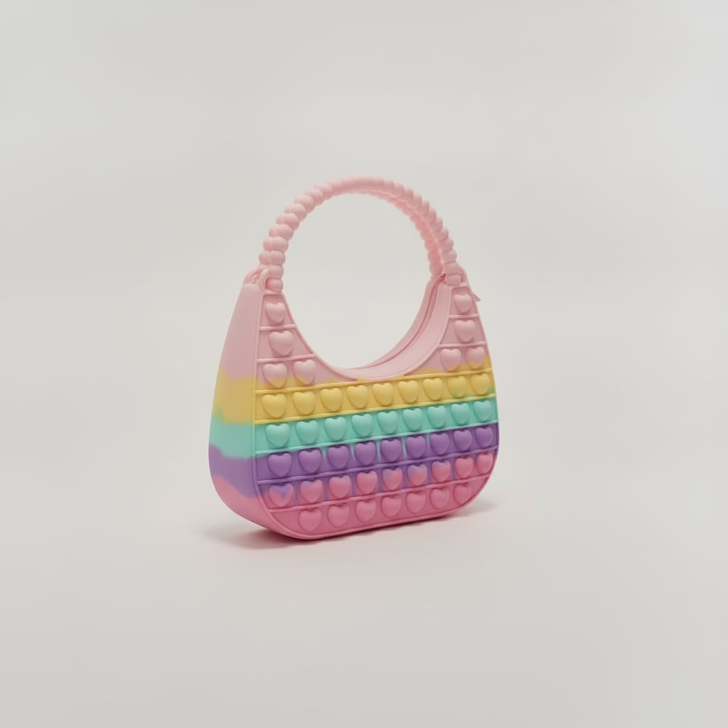 Borsetta bambina gommata pop it sfumata - Rosa